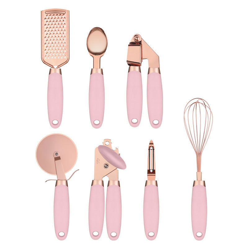 7PC Copper & Stainless Steel Kitchenware Set