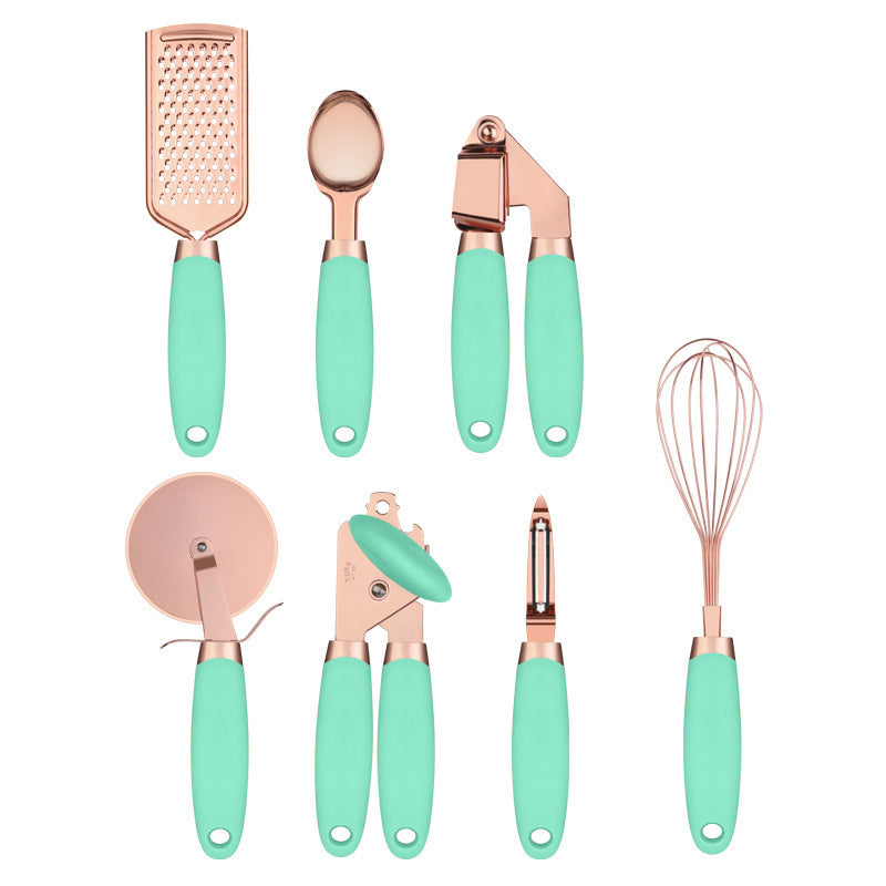 7PC Copper & Stainless Steel Kitchenware Set